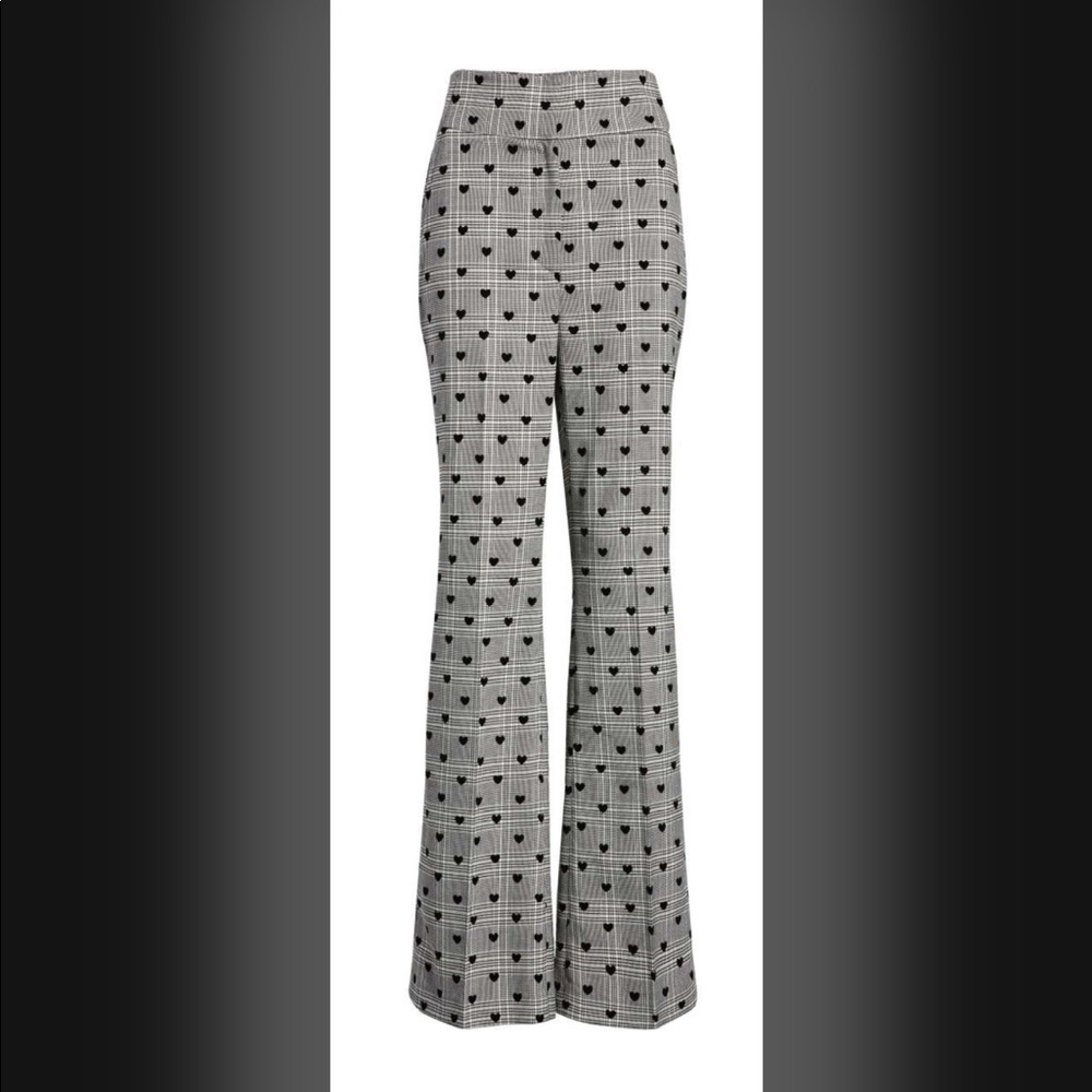 Halogen x Atlantic Pacific Flocked Plaid Flares